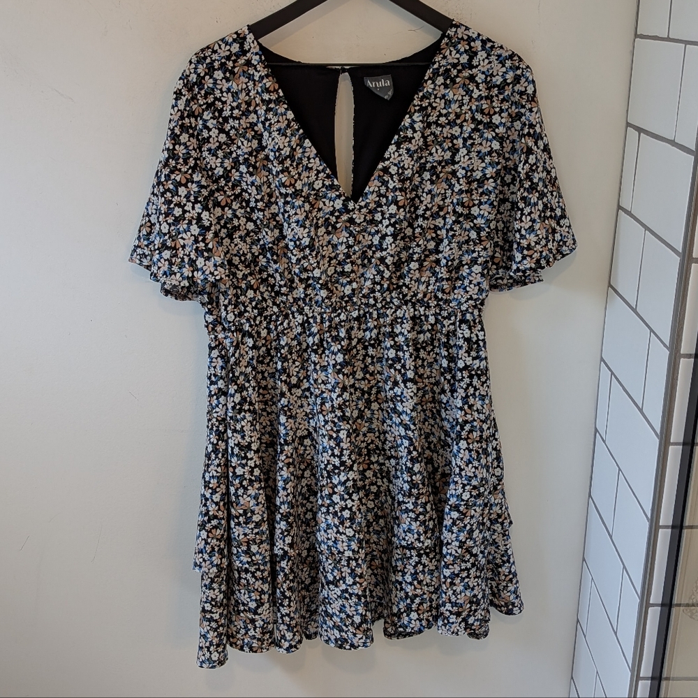 ARULA Women's Ditsy Floral Tallulah Mini Dress Size XL